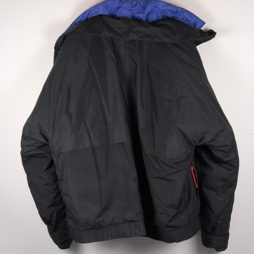 VINTAGE COLUMBIA WHIRLIBIRD RADIAL SLEEVE NEON  3 IN 1 BLACK JACKET NYLON SKI L - Picture 5 of 6